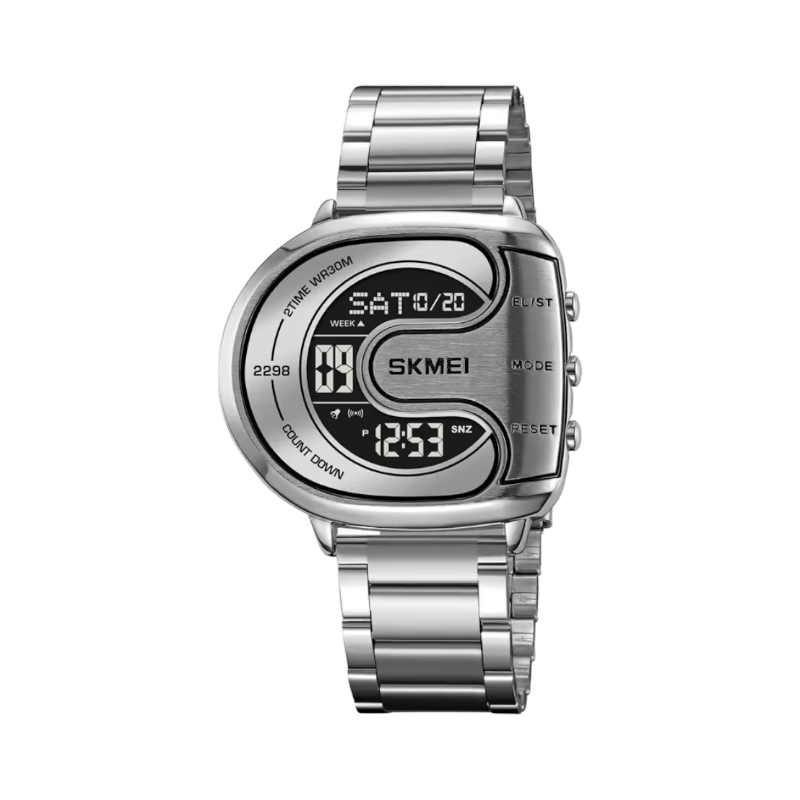 Ψηφιακό ρολόι χειρός - Skmei - 2298 - Silver/Black