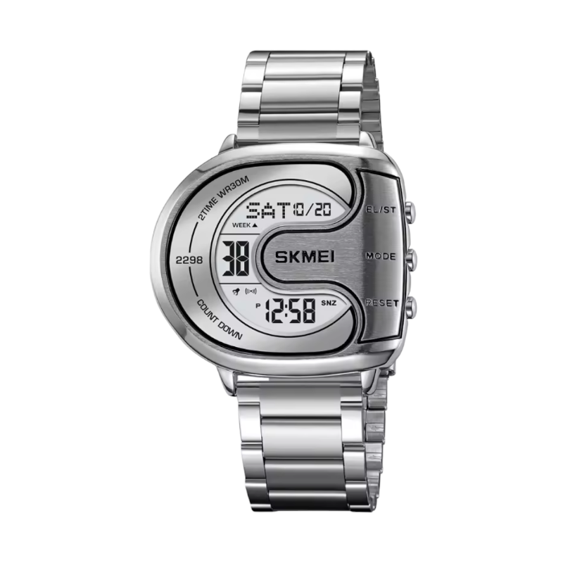 Ψηφιακό ρολόι χειρός - Skmei - 2298 - Silver/White