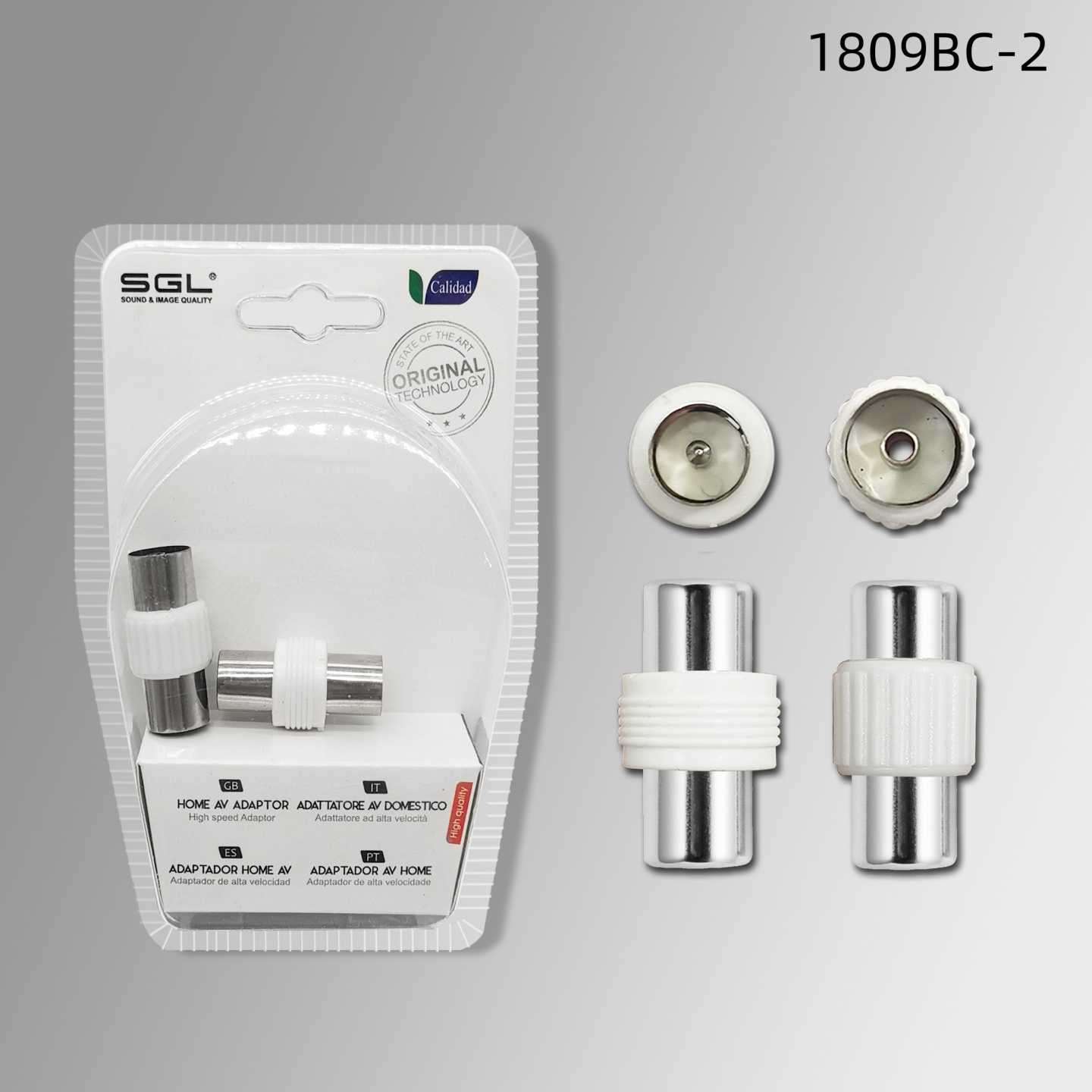 Βύσμα κεραίας TV Coaxial - 1809BC-2 - 098661