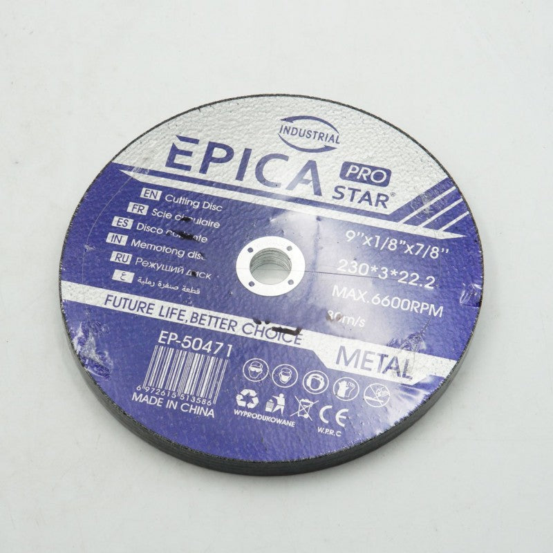 ΔΙΣΚΟΣ ΛΕΙΑΝΣΗΣ ΜΕΤΑΛΛΟΥ 230*3*22.2mm EPICA STAR TO-EP-50471 ΕΡΓΑΛΕΙΑ > ΔΙΑΦΟΡΑ > ΤΡΟΧΟΙ & ΔΙΣΚΟΙ
