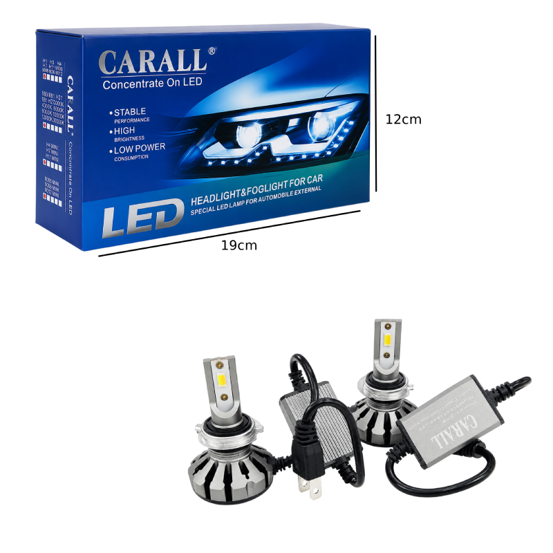 Carall Λάμπες LED Αυτοκινήτου H7 Διπλού Χρώματος 6500K / 3000K με Εναλλαγή Φωτισμού - H7 Dual Color LED