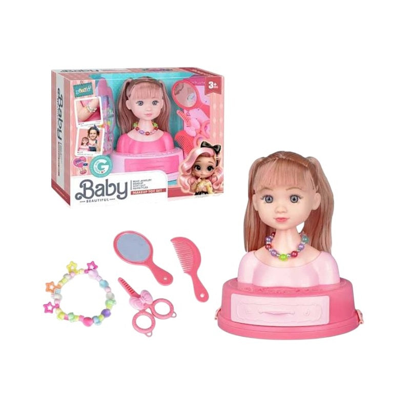 Κεφάλι κούκλας για χτένισμα & styling - 672-1B - 232418