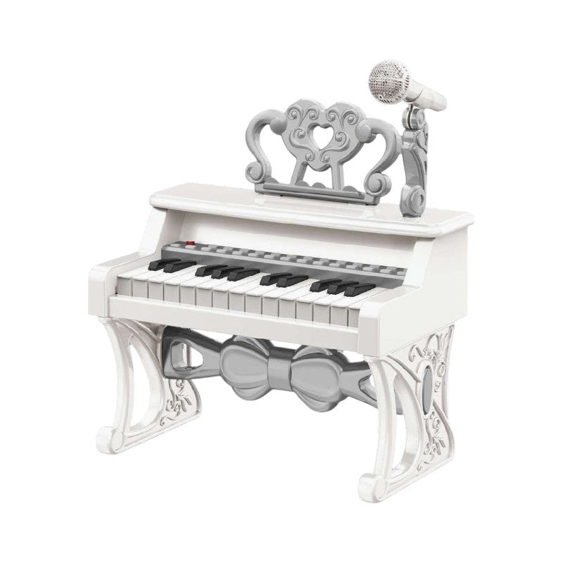 Παιδικό πιάνο mini με μικρόφωνο - 328-2825 - 233103 - White ΠΑΙΧΝΙΔΙΑ>Μουσικά & εκπαιδευτικά παιχνίδια