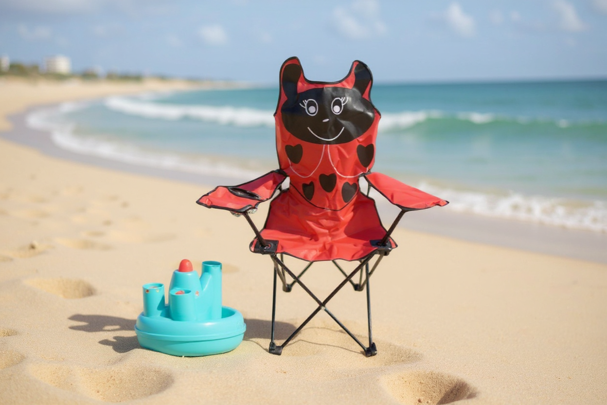 Παιδική πτυσσόμενη καρέκλα camping - 1015 - 241705 - Red