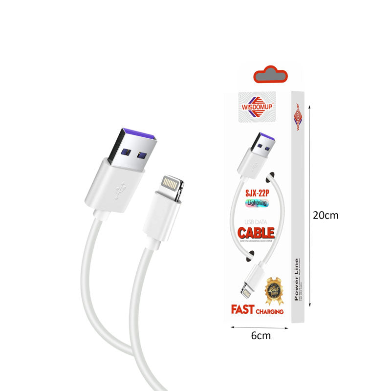Wisdomup Καλώδιο Φόρτισης και Μεταφοράς Δεδομένων USB σε Lightning SJX-22P - USB to Lightning Charging and Data Cable