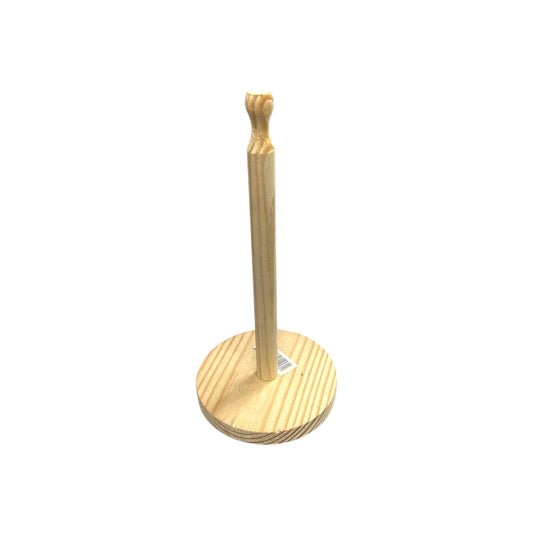 Wooden Kitchen Paper Roll Holder (Height 24cm, Diameter 12cm)