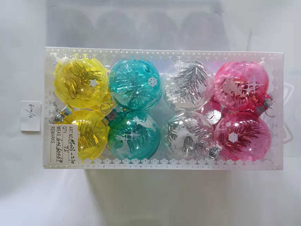 Σετ Χριστουγεννιάτικες μπάλες - 6cm - 16pcs - 232105