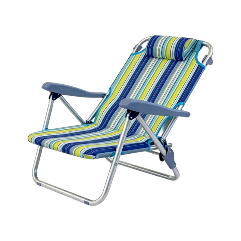 Πτυσσόμενη καρέκλα camping - 1613 - 251026 - Blue/Yellow ΕΠΟΧΙΑΚΑ - ΤΟΥΡΙΣΤΙΚΑ - HOBBY>Κυνήγι - παραλία - camping>Καρέκλες παραλίας - camping