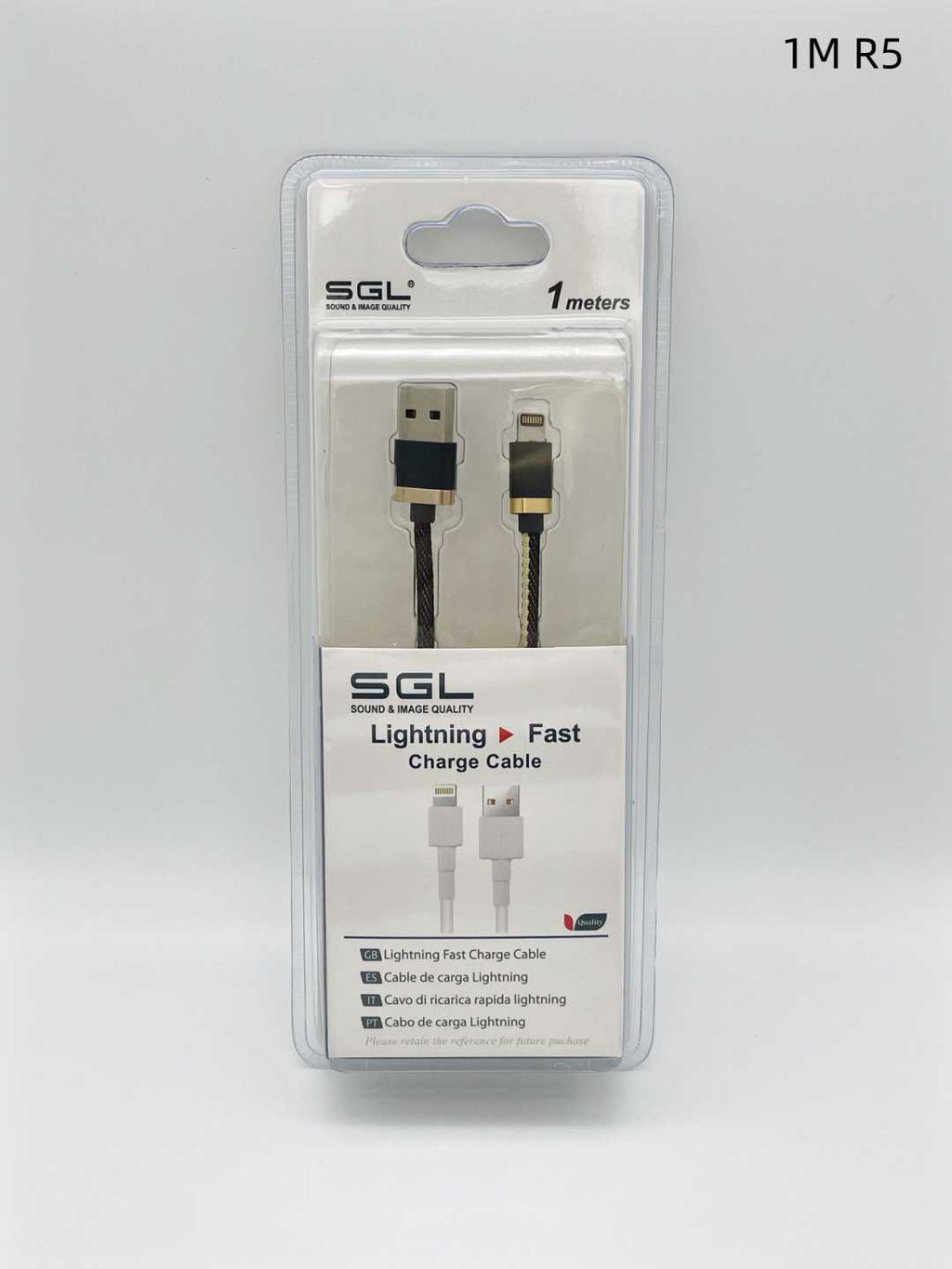 Καλώδιο φόρτισης & data - Lightning - Fast Charge - R5 - 1m - 099163
