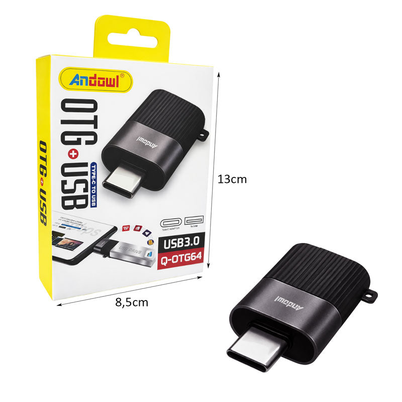 Andowl Αντάπτορας OTG Type-C σε USB 3.0 Q-OTG64 - OTG Adapter