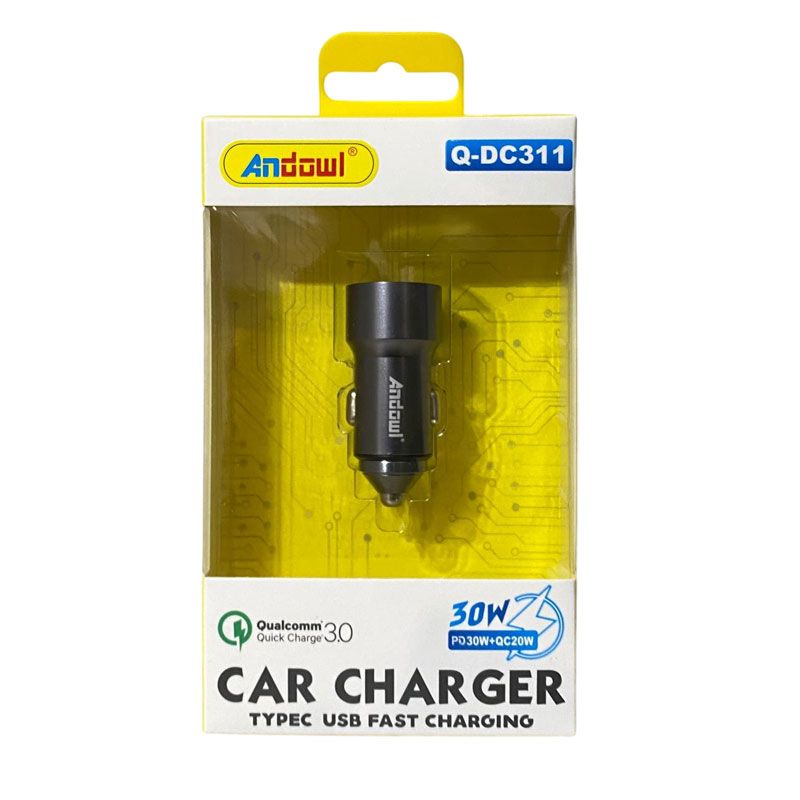 Andowl Φορτιστής αυτοκινήτου 30W Q-DC311 - Car charger