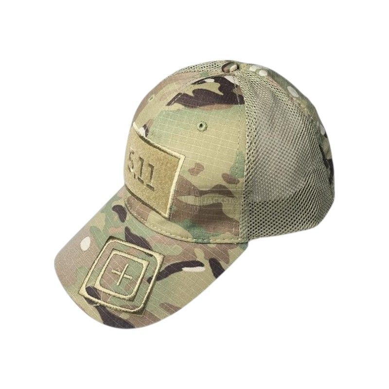 Ανδρικό καπέλο jockey στρατιωτικού τύπου - M01 - 270591 - Light Army Green