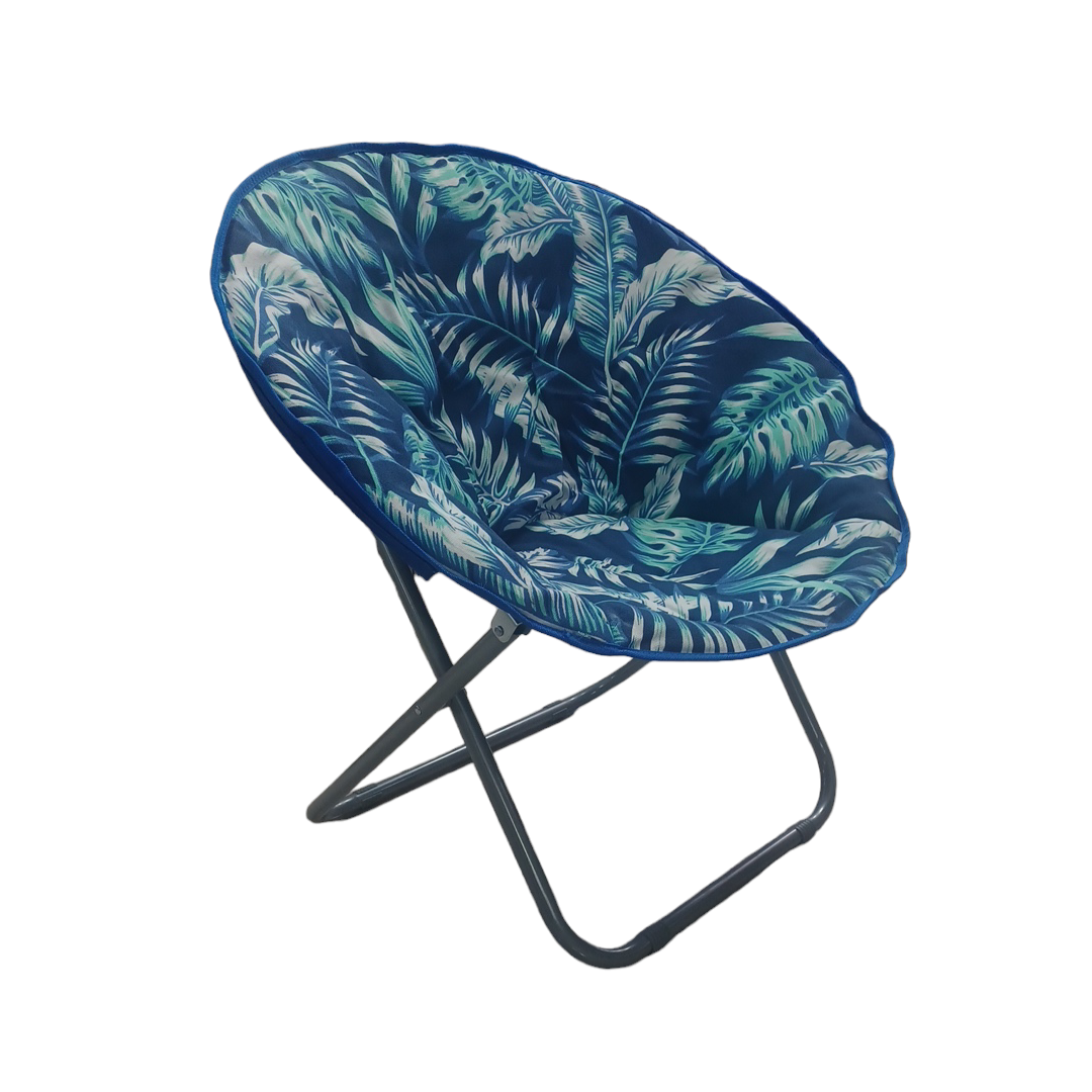 Πτυσσόμενη πολυθρόνα κήπου - 1320L - 270898 - Dark Blue Leaves ΕΠΟΧΙΑΚΑ - ΤΟΥΡΙΣΤΙΚΑ - HOBBY>Κυνήγι - παραλία - camping>Καρέκλες παραλίας - camping