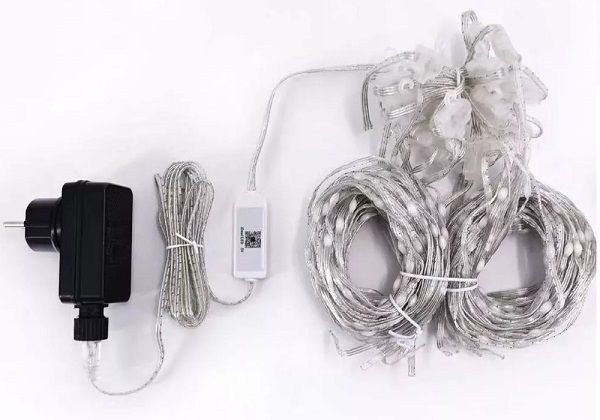 Χριστουγεννιάτικα φώτα LED με App ελέγχου - Κουρτίνα - IC - 3m*3m - RGB - 272337