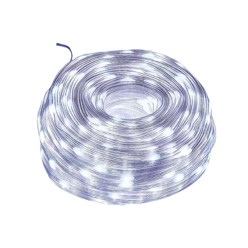 Χριστουγεννιάτικα φώτα LED με επένδυση - 100m/800LED - Cool White - 272354