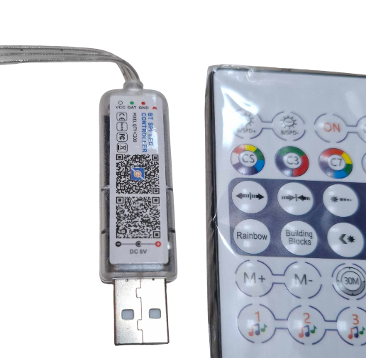 Χριστουγεννιάτικα φώτα LED RGB με USB - Stars - 5m - 33L - 272357