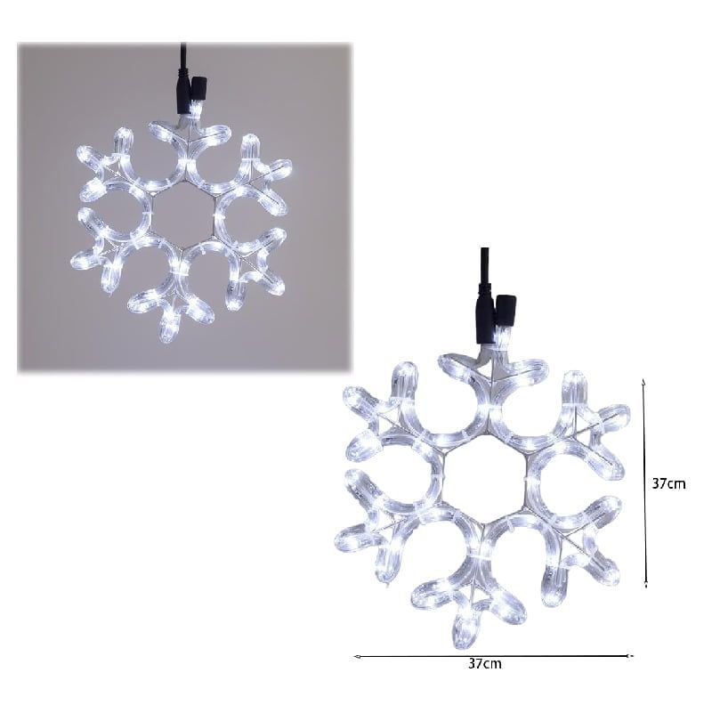 Χιονονιφάδα Led Ψυχρό Φως με καλώδιο - Christmas snowflake light LED