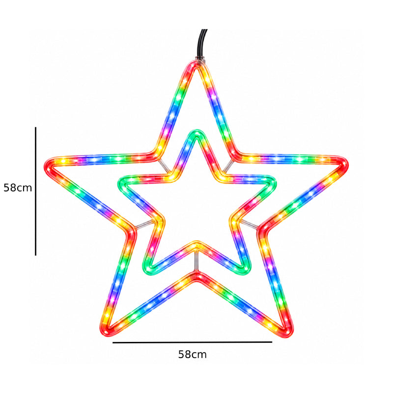Χριστουγεννιάτικο αστέρι LED Πολύχρωμο RGB - Christmas star