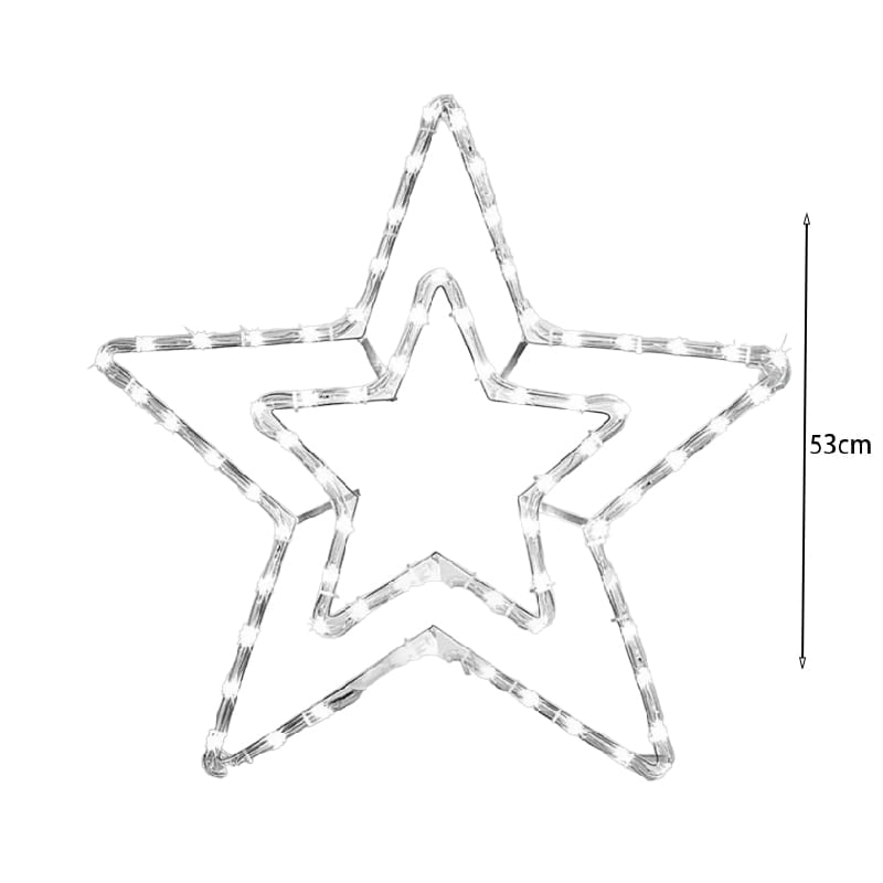 Χριστουγεννιάτικο αστέρι ψυχρό χρώμα LED 53x53cm- Christmas star