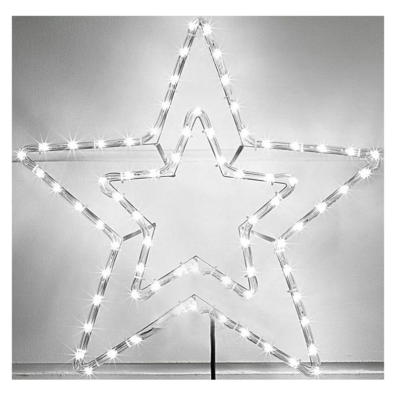 Χριστουγεννιάτικο αστέρι ψυχρό χρώμα LED 53x53cm- Christmas star