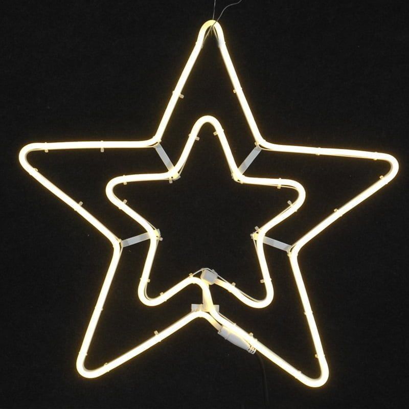 Χριστουγεννιάτικο αστέρι θερμό χρώμα LED 58x58cm- Christmas star