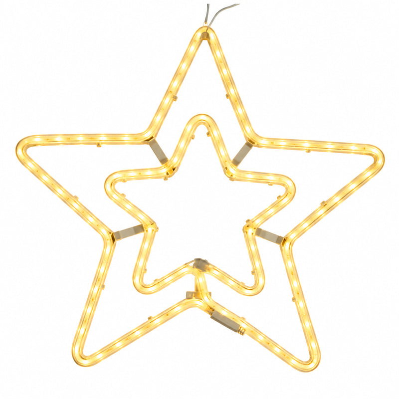 Χριστουγεννιάτικο αστέρι θερμό χρώμα LED 58x58cm- Christmas star