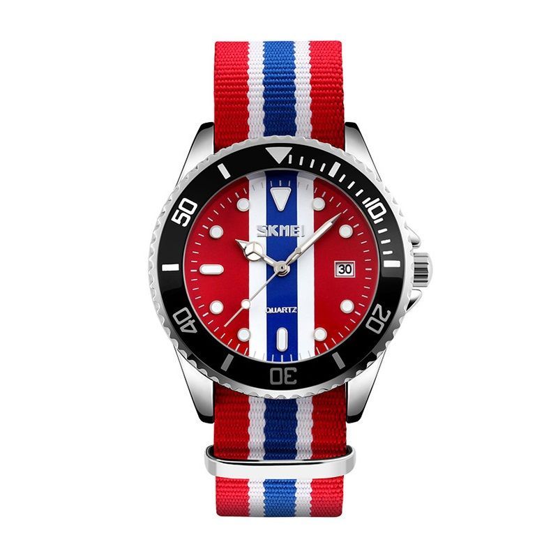 Αναλογικό ρολόι χειρός - Skmei - 9133 - Red/Blue