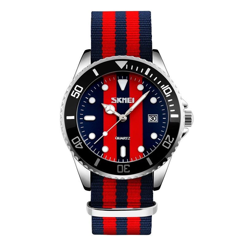 Αναλογικό ρολόι χειρός - Skmei - 9133 - Blue/Red2