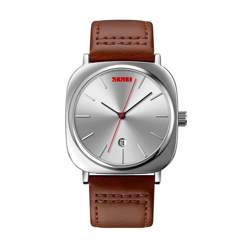 Αναλογικό ρολόι χειρός - Skmei - 9266 - Brown/Silver