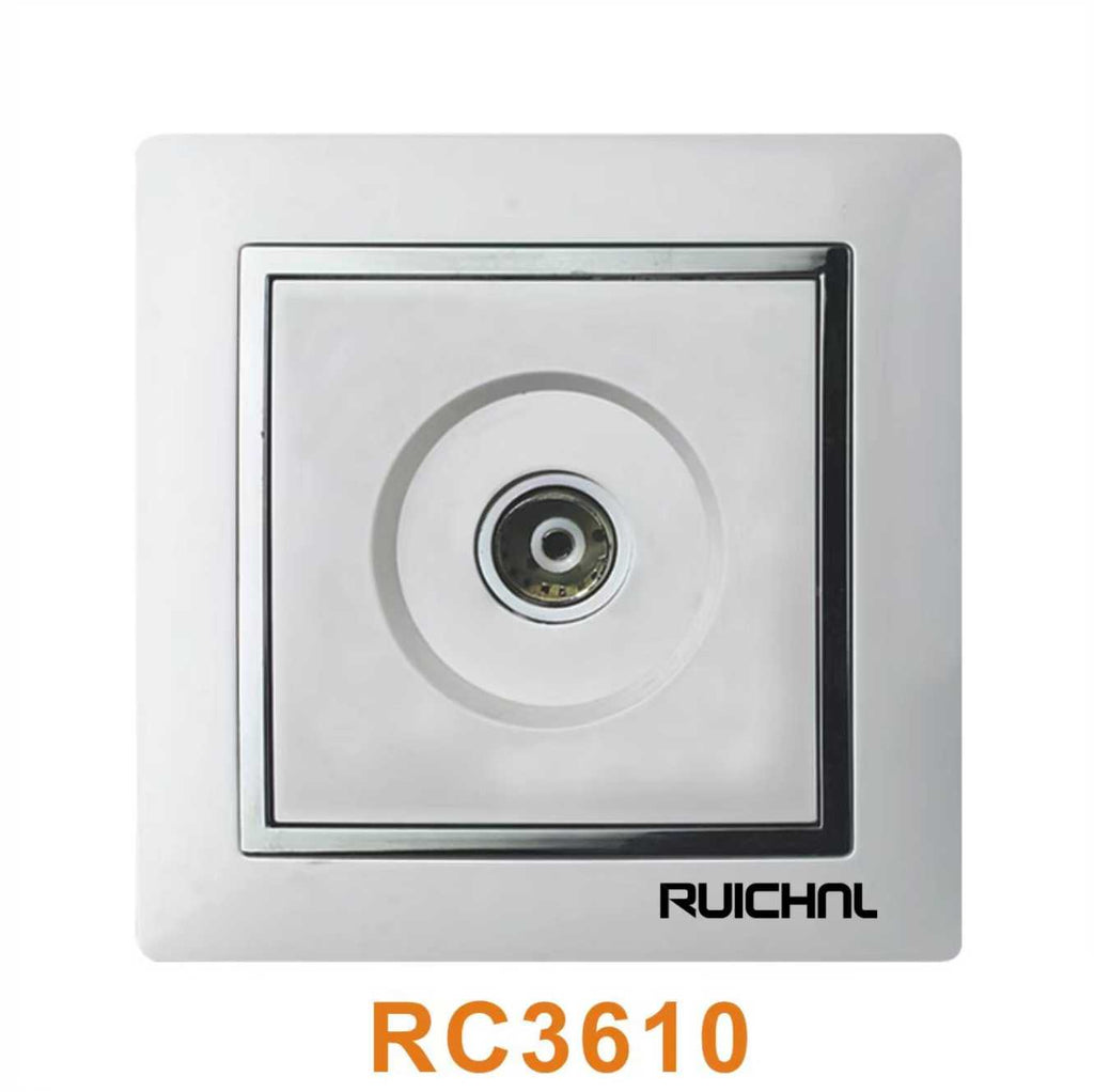 Πρίζα κεραίας τηλεόρασης - Χωνευτή - RC3610-1-bit - 361002