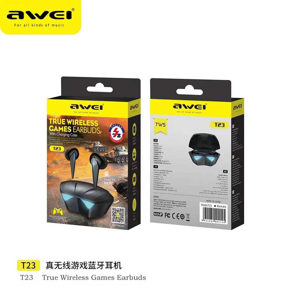 Ασύρματα ακουστικά Bluetooth με θήκη φόρτισης - T23 - Awei - 888834