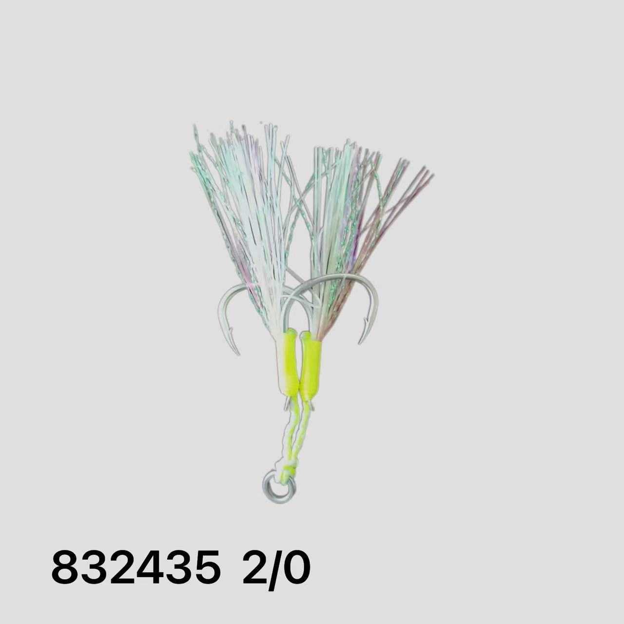Αγκίστρι διπλό με νήμα - Assist Hooks - 2/0 - 832435