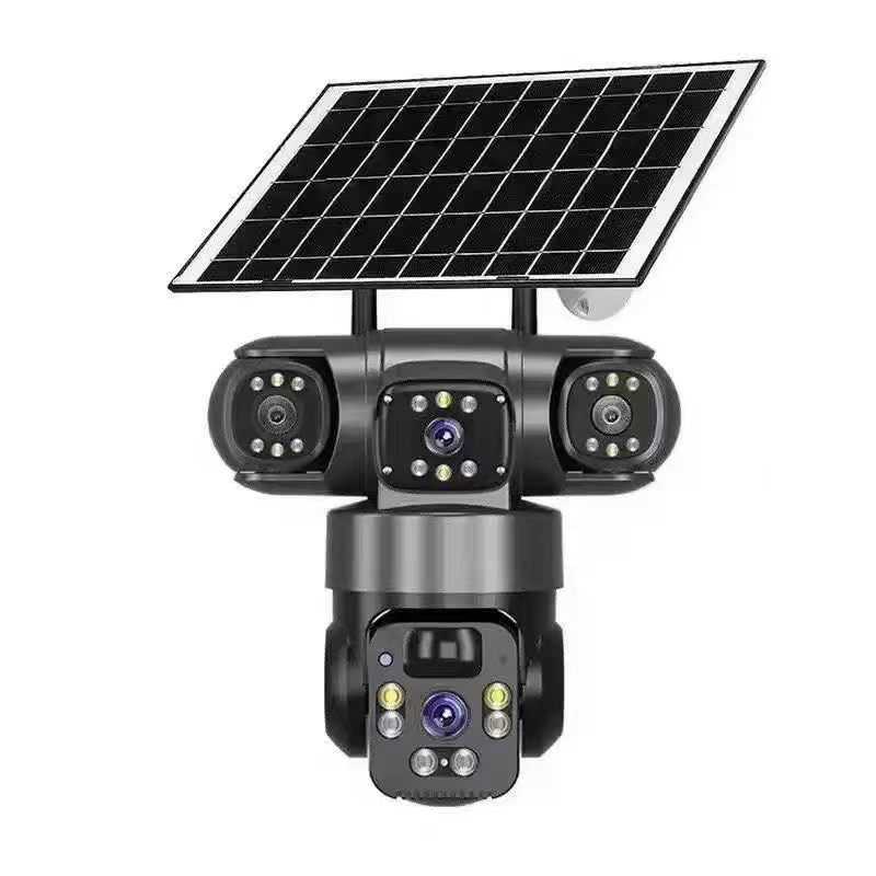 Ηλιακή κάμερα ασφαλείας IP τριπλή - WIFI - Security Camera - Q20 - 020324