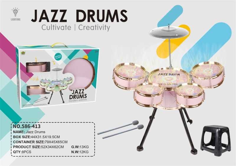 Παιδικό σετ Drums - Jazz Drum - 586-413 - 233090 ΠΑΙΧΝΙΔΙΑ>Μουσικά & εκπαιδευτικά παιχνίδια