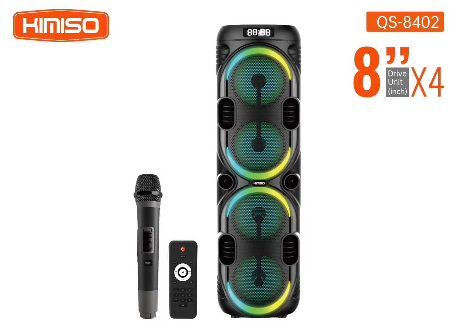 Φορητό ηχείο subwoofer με μικρόφωνο Karaoke - QS-8402 - 260448 ΕΙΔΗ ΤΕΧΝΟΛΟΓΙΑΣ>Ραδιόφωνα & Ηχεία>Φορητά subwoofer