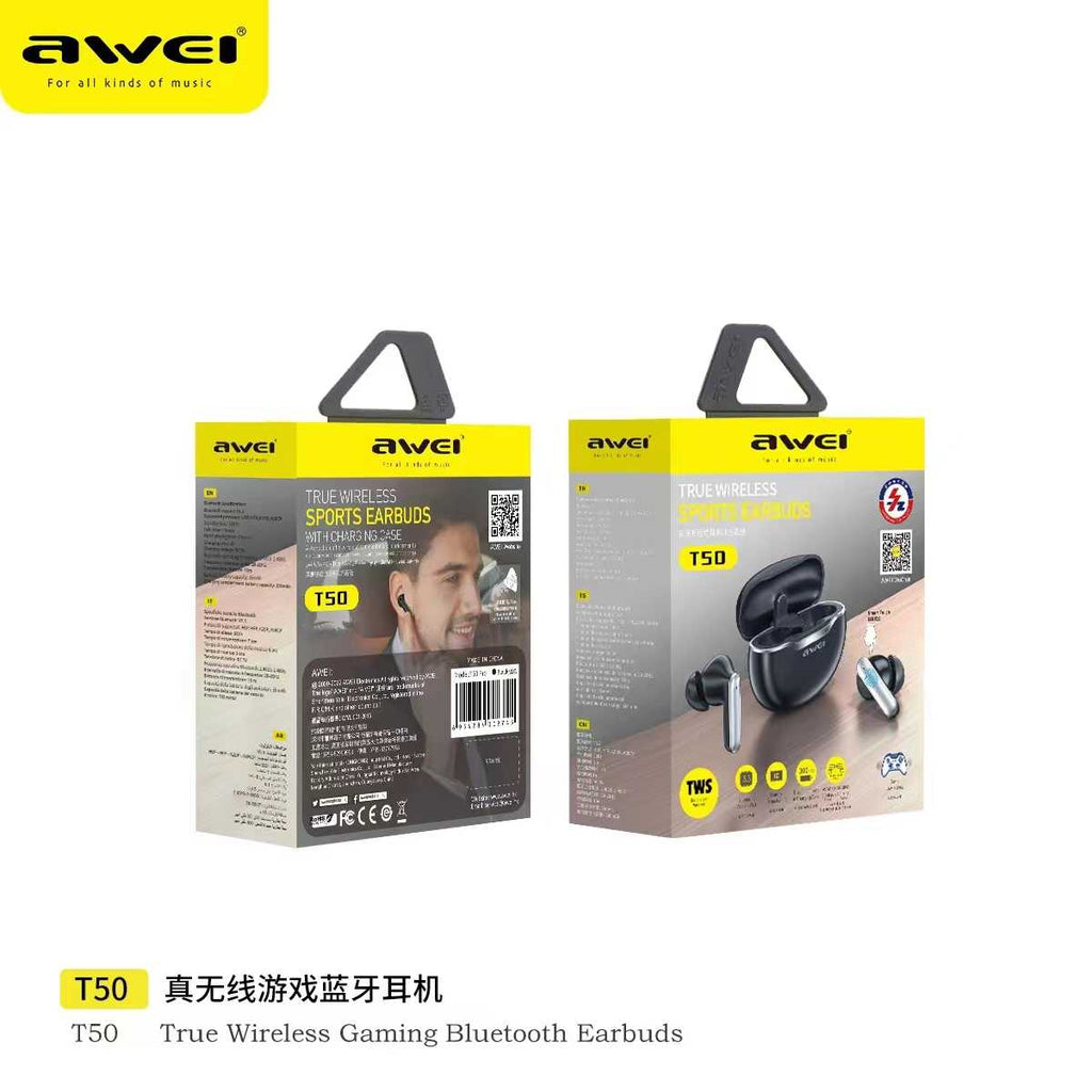 Ασύρματα ακουστικά Bluetooth με θήκη φόρτισης - T50 - Awei - 888667 ΕΙΔΗ ΤΕΧΝΟΛΟΓΙΑΣ>Gadgets>Ακουστικά earphones