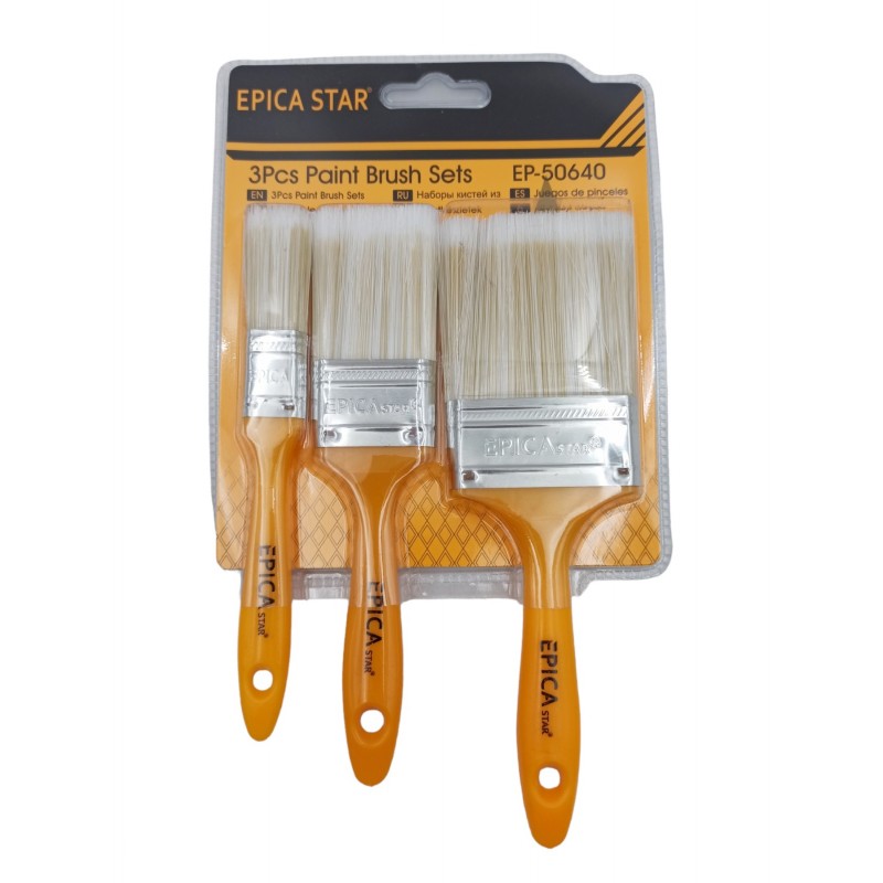 ΠΙΝΕΛΑ ΒΑΨΙΜΑΤΟΣ ΣΕΤ 3ΤΜΧ EPICA STAR EP-50640 ΕΡΓΑΛΕΙΑ > ΧΕΙΡΟΣ > ΑΛΛΑ ΕΡΓΑΛΕΙΑ ΧΕΙΡΟΣ