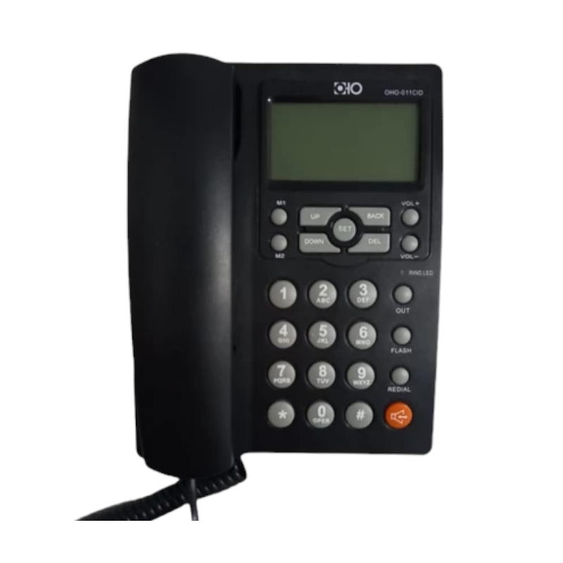 Ενσύρματο σταθερό τηλέφωνο - OHO-011 - 300641 - Black