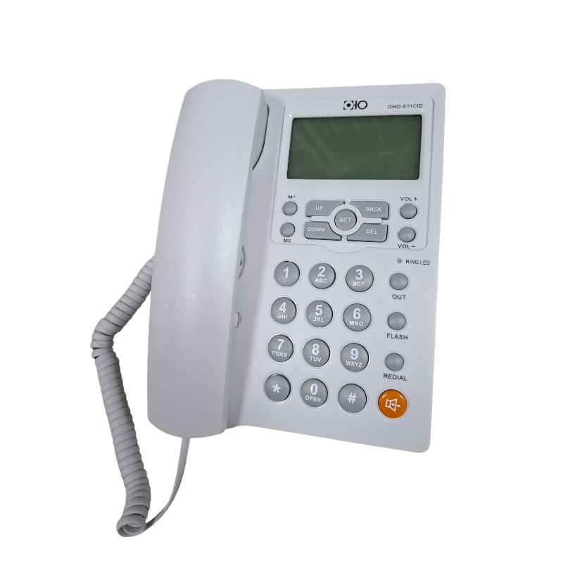 Ενσύρματο σταθερό τηλέφωνο - OHO-011 - 300641 - White