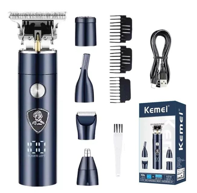 Κουρευτική μηχανή - 5in1 - KM-257 - Barber - Kemei ΥΓΕΙΑ - ΟΜΟΡΦΙΑ & Fitness>Είδη κομμωτηρίου>Κουρευτικές μηχανές