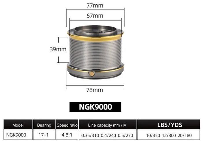 Μηχανάκι ψαρέματος - NGK9000 - 931058 ΕΙΔΗ ΑΛΙΕΙΑΣ>Μηχανάκια ψαρέματος