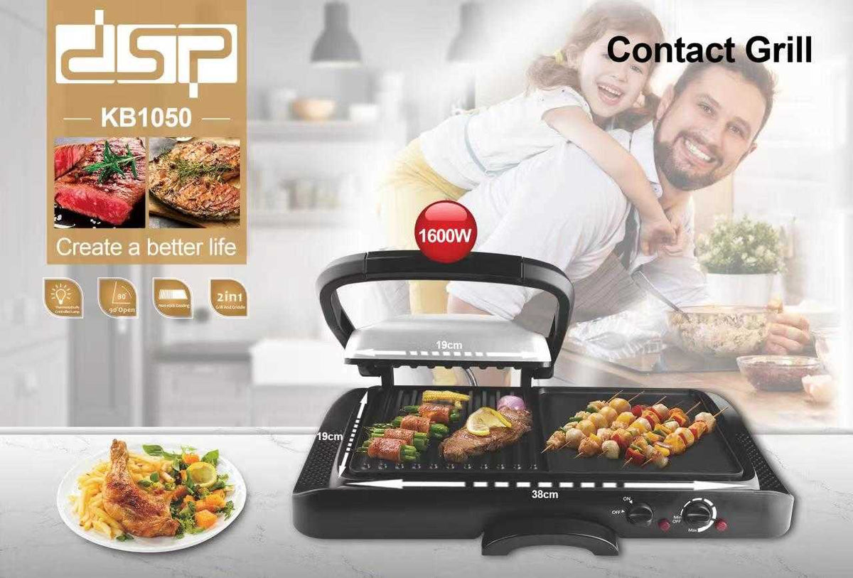 Ηλεκτρική ψησταριά - Barbeque-Grill - 2in1 - KB1050 - DSP - 563721 ΣΠΙΤΙ & ΚΑΤΟΙΚΙΔΙΟ>Οικιακά είδη>Οικιακές ηλεκτρικές συσκευές