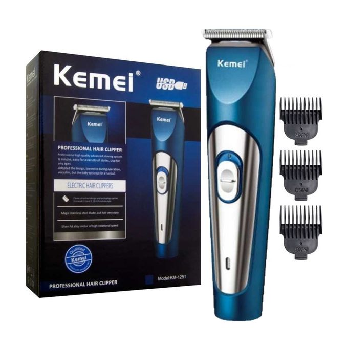 Κουρευτική μηχανή - KM-1251 - Kemei - Blue