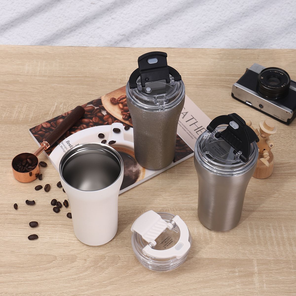 Φορητό παγούρι-θερμός - 380ml - 312550 - Grey Stone