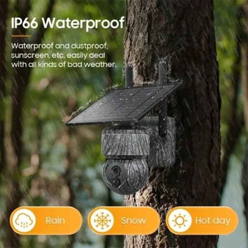 Andowl Ηλιακή Έξυπνη Κάμερα 4K HD Q-SX615 - Camera High Definition Outdoor Electronic Pan Tilt