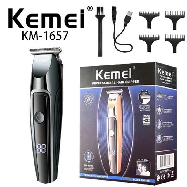 Κουρευτική μηχανή - KM-1657 - Kemei - Rose Gold