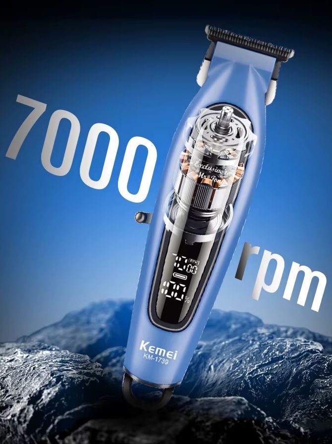 Κουρευτική μηχανή - KM-1739 - Kemei - Green ΥΓΕΙΑ - ΟΜΟΡΦΙΑ & Fitness>Είδη κομμωτηρίου>Κουρευτικές μηχανές