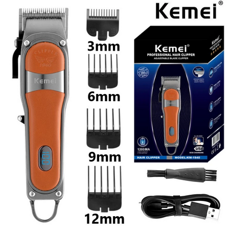 Κουρευτική μηχανή - KM-1940 - Kemei ΥΓΕΙΑ - ΟΜΟΡΦΙΑ & Fitness>Είδη κομμωτηρίου>Κουρευτικές μηχανές