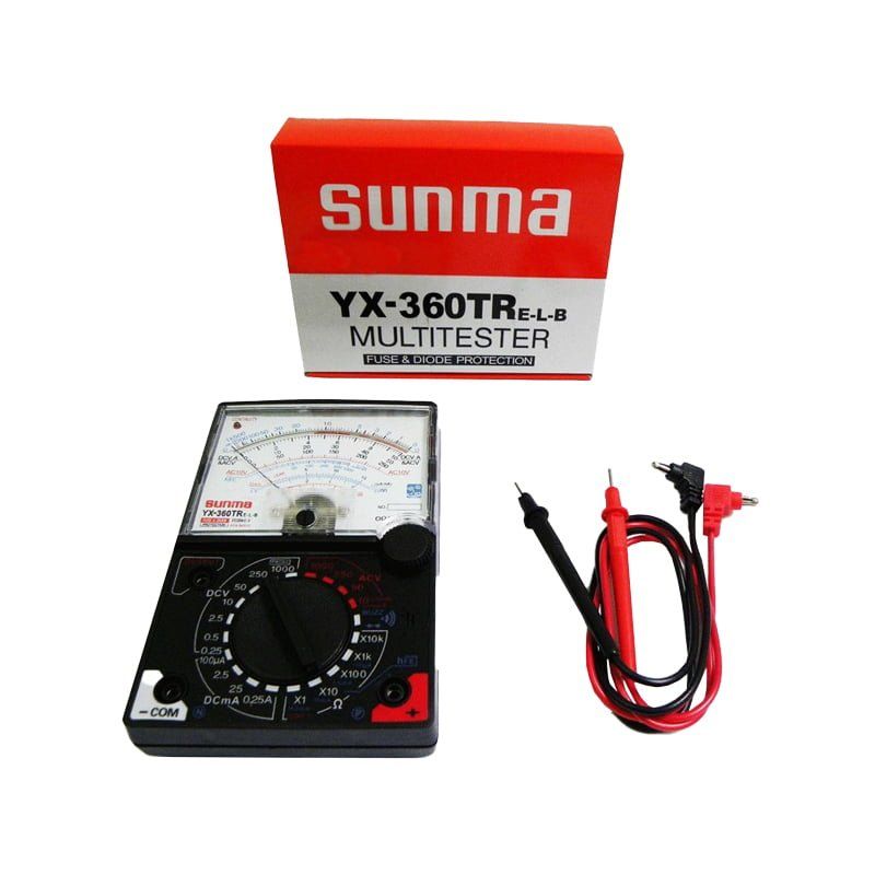 Sanwa YX-360TR Αναλογικό πολύμετρο με βελόνα Μαύρο - Multitester