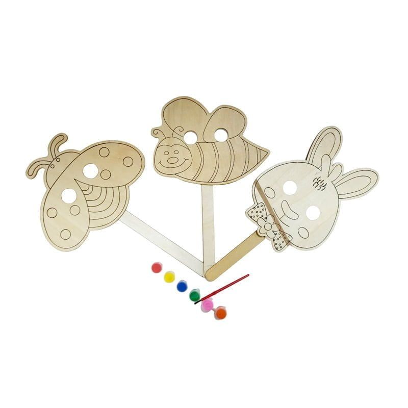 Ξύλινο σετ ζωγραφικής για παιδιά - Wooden painting set for children